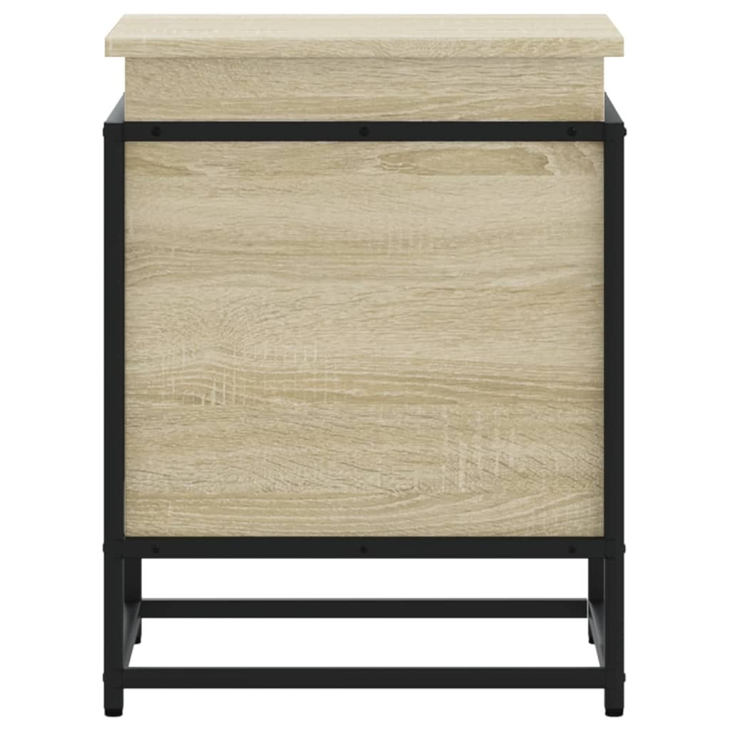 VidaXL Opbergbox met deksel 40x40x51,5 cm bewerkt hout sonoma eiken