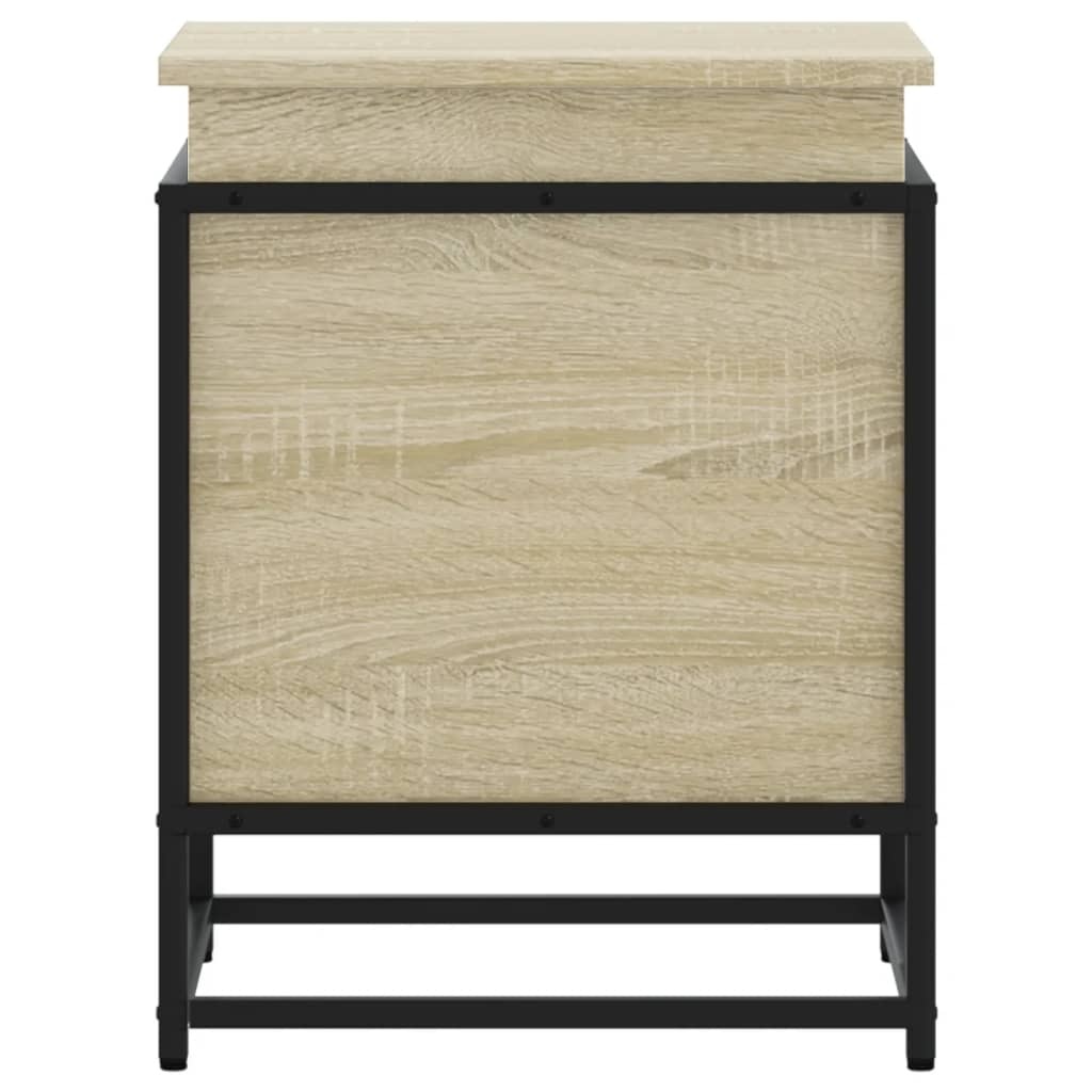 VidaXL Opbergbox met deksel 40x40x51,5 cm bewerkt hout sonoma eiken