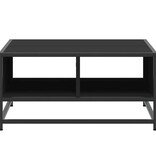 VidaXL Salontafel 60,5x60,5x30 cm bewerkt hout en metaal zwart