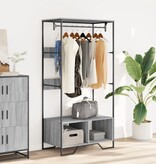 VidaXL Kledingkast 90x50x180 cm bewerkt hout grijs sonoma eikenkleurig