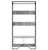 VidaXL Kledingkast 90x50x180 cm bewerkt hout grijs sonoma eikenkleurig