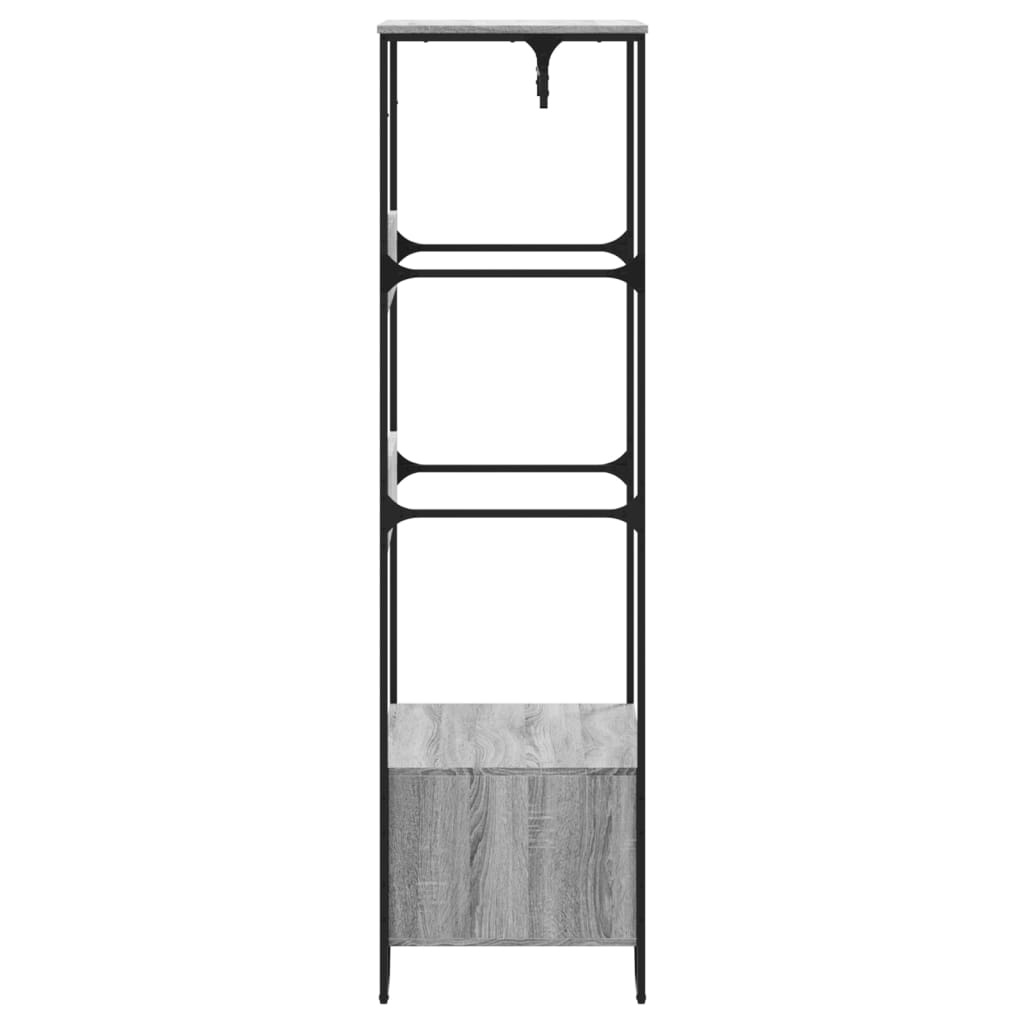 VidaXL Kledingkast 90x50x180 cm bewerkt hout grijs sonoma eikenkleurig