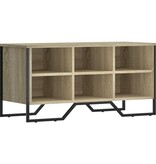 VidaXL Schoenenkast 90x38x45,5 cm bewerkt hout sonoma eikenkleurig