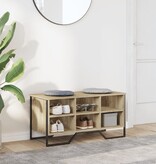 VidaXL Schoenenkast 90x38x45,5 cm bewerkt hout sonoma eikenkleurig