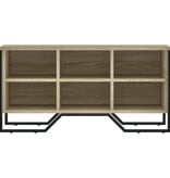 VidaXL Schoenenkast 90x38x45,5 cm bewerkt hout sonoma eikenkleurig