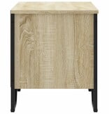 VidaXL Schoenenkast 90x38x45,5 cm bewerkt hout sonoma eikenkleurig