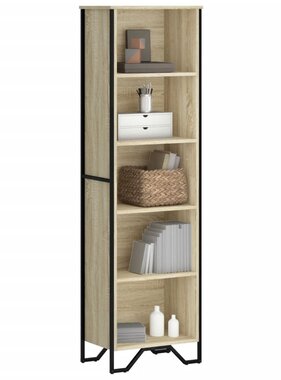 VidaXL Boekenkast 50x31x169 cm bewerkt hout sonoma eikenkleurig