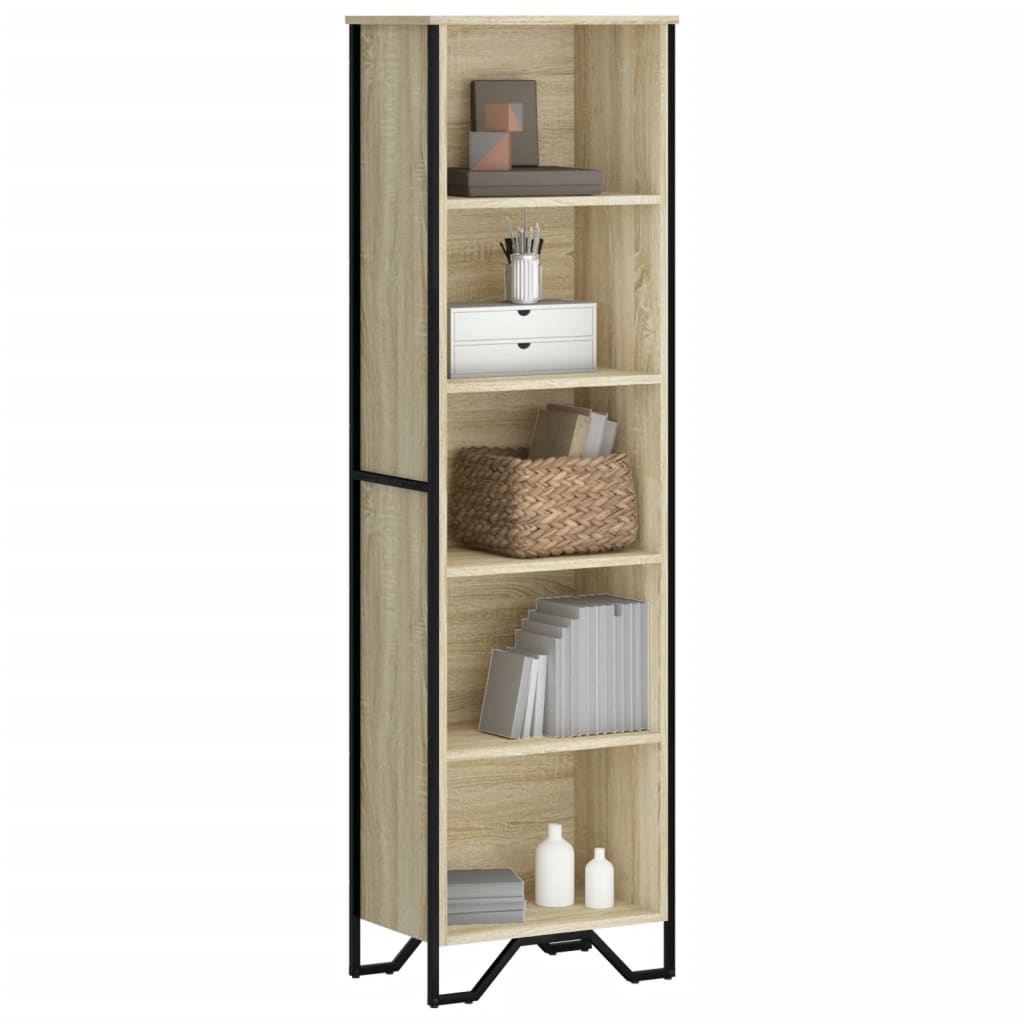 VidaXL Boekenkast 50x31x169 cm bewerkt hout sonoma eikenkleurig