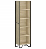 VidaXL Boekenkast 50x31x169 cm bewerkt hout sonoma eikenkleurig