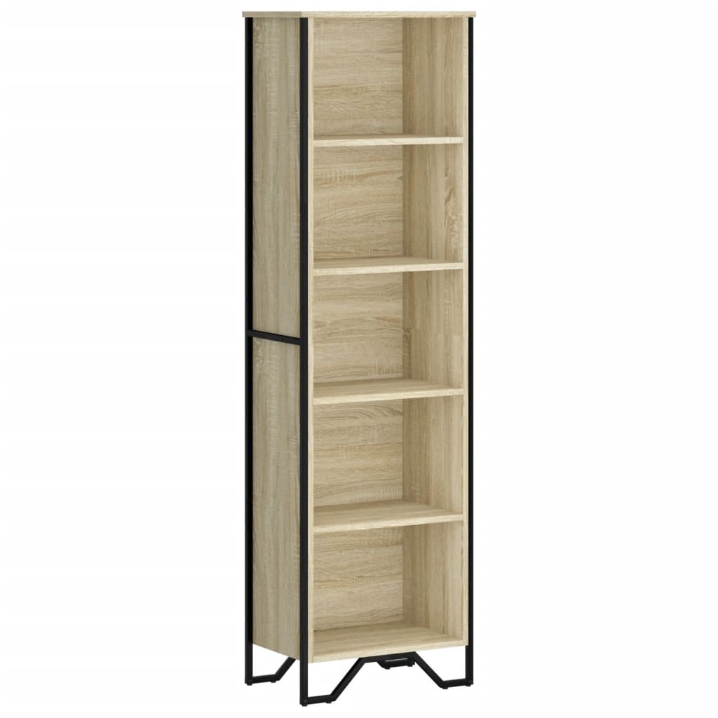 VidaXL Boekenkast 50x31x169 cm bewerkt hout sonoma eikenkleurig