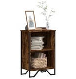 VidaXL Boekenkast 50x31x74,5 cm bewerkt hout gerookt eikenkleurig