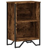 VidaXL Boekenkast 50x31x74,5 cm bewerkt hout gerookt eikenkleurig