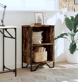 VidaXL Boekenkast 50x31x74,5 cm bewerkt hout gerookt eikenkleurig