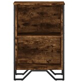 VidaXL Boekenkast 50x31x74,5 cm bewerkt hout gerookt eikenkleurig