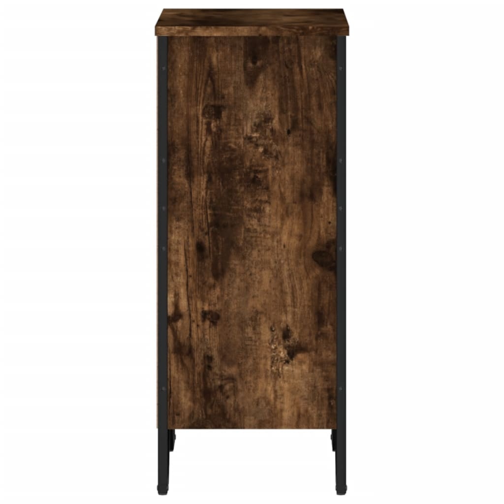 VidaXL Boekenkast 50x31x74,5 cm bewerkt hout gerookt eikenkleurig