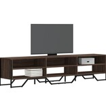 VidaXL Tv-meubel 180x34x41 cm bewerkt hout bruin eikenkleurig