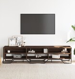 VidaXL Tv-meubel 180x34x41 cm bewerkt hout bruin eikenkleurig