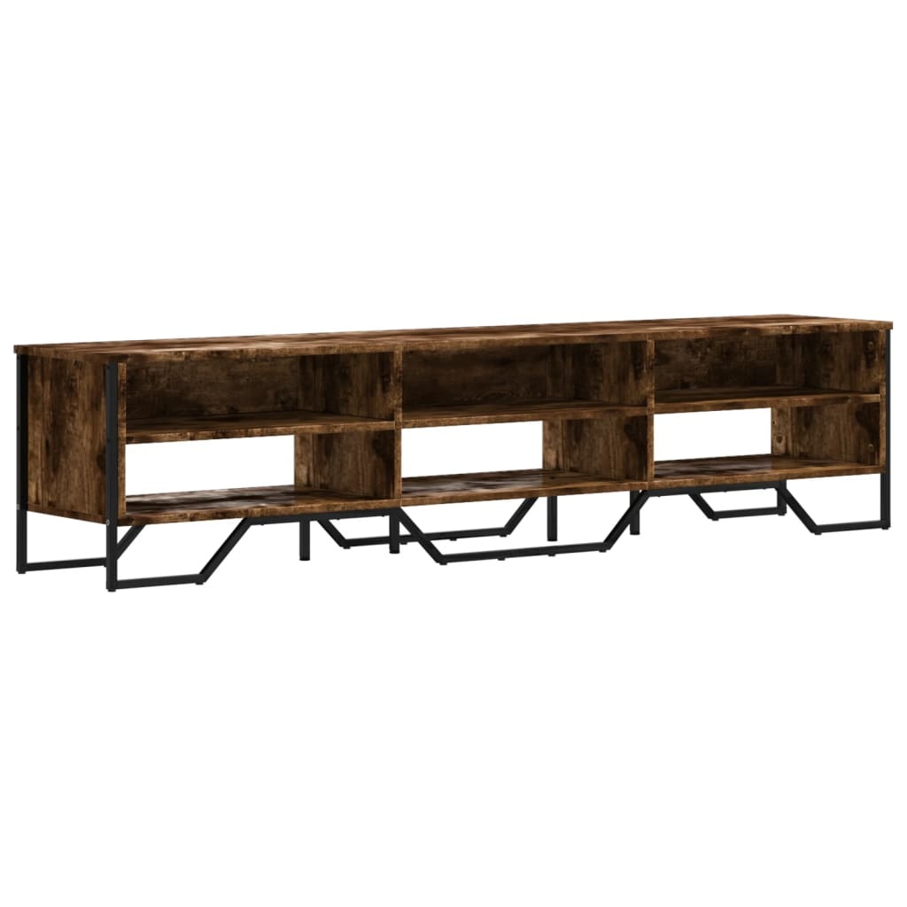 VidaXL Tv-meubel 180x34x41 cm bewerkt hout gerookt eikenkleurig