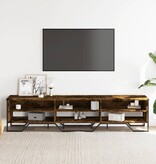 VidaXL Tv-meubel 180x34x41 cm bewerkt hout gerookt eikenkleurig