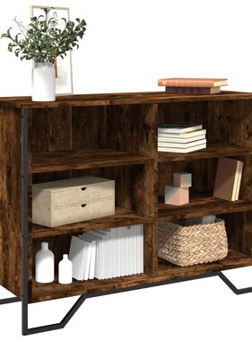 VidaXL Dressoir 101x35,5x74,5 cm bewerkt hout gerookt eikenkleurig