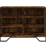 VidaXL Dressoir 101x35,5x74,5 cm bewerkt hout gerookt eikenkleurig