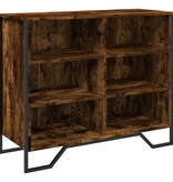 VidaXL Dressoir 91x35,5x74,5 cm bewerkt hout gerookt eikenkleurig