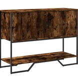 VidaXL Wandtafel 100x35x74,5 cm bewerkt hout gerookt eikenkleurig