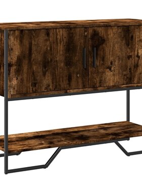 VidaXL Wandtafel 100x35x74,5 cm bewerkt hout gerookt eikenkleurig