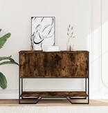 VidaXL Wandtafel 100x35x74,5 cm bewerkt hout gerookt eikenkleurig