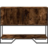 VidaXL Wandtafel 100x35x74,5 cm bewerkt hout gerookt eikenkleurig