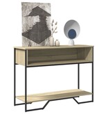 VidaXL Wandtafel 100x35x74,5 cm bewerkt hout sonoma eikenkleurig