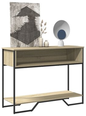 VidaXL Wandtafel 100x35x74,5 cm bewerkt hout sonoma eikenkleurig