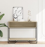 VidaXL Wandtafel 100x35x74,5 cm bewerkt hout sonoma eikenkleurig