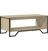 VidaXL Salontafel 100x51x40 cm bewerkt hout sonoma eikenkleurig