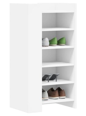 VidaXL Schoenenkast 52x37,5x100 cm bewerkt hout wit