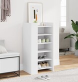 VidaXL Schoenenkast 52x37,5x100 cm bewerkt hout wit