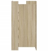 VidaXL Schoenenkast 52x37,5x100 cm bewerkt hout sonoma eikenkleurig