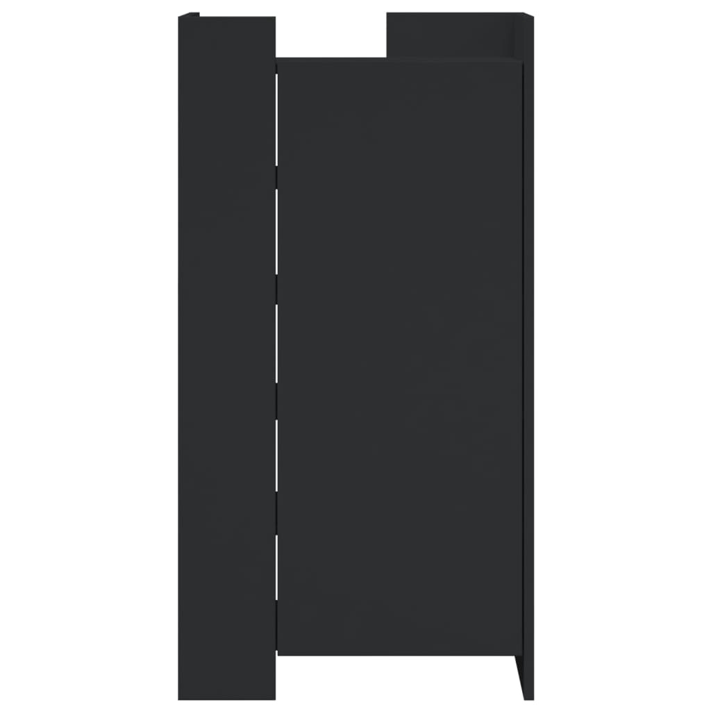 VidaXL Schoenenkast 52x37,5x100 cm bewerkt hout zwart