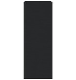 VidaXL Schoenenkast 52x37,5x100 cm bewerkt hout zwart