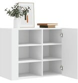 VidaXL Wandkast 75x35x60 cm bewerkt hout wit
