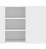 VidaXL Wandkast 75x35x60 cm bewerkt hout wit