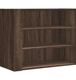VidaXL Wandkast 75x35x60 cm bewerkt hout bruin eikenkleurig