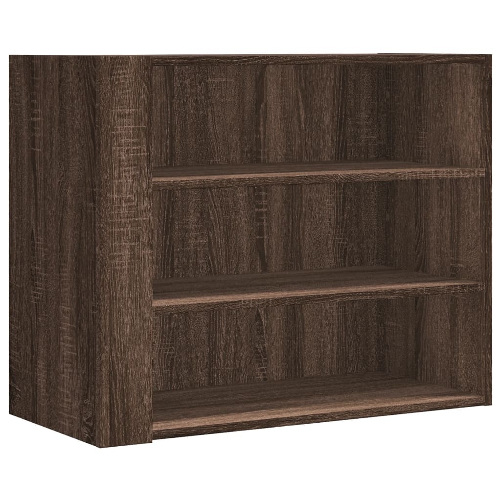VidaXL Wandkast 75x35x60 cm bewerkt hout bruin eikenkleurig