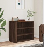VidaXL Wandkast 75x35x60 cm bewerkt hout bruin eikenkleurig