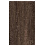 VidaXL Wandkast 75x35x60 cm bewerkt hout bruin eikenkleurig
