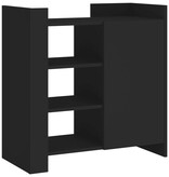 VidaXL Dressoir 73,5x35x75 cm bewerkt hout zwart