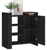 VidaXL Dressoir 73,5x35x75 cm bewerkt hout zwart