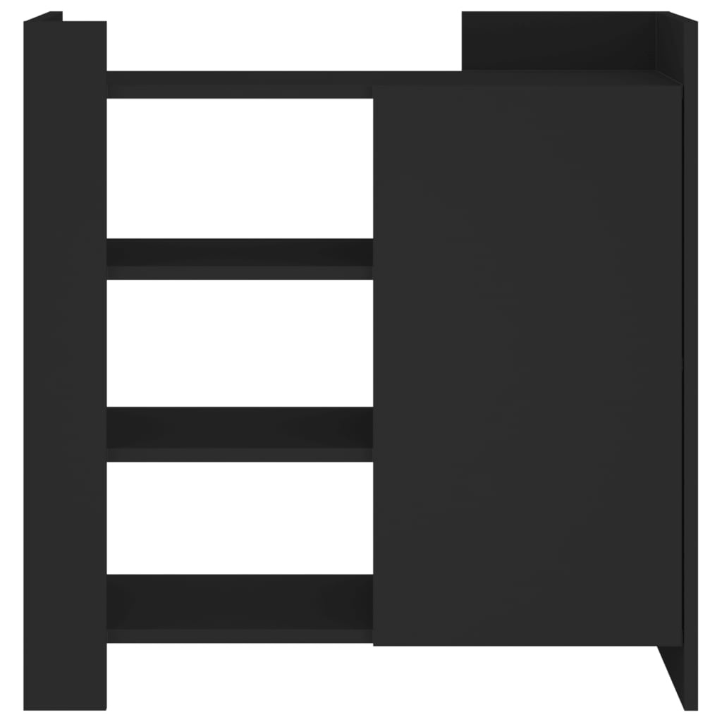 VidaXL Dressoir 73,5x35x75 cm bewerkt hout zwart