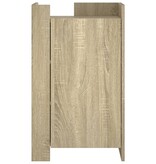 VidaXL Dressoir 45x35x75 cm bewerkt hout sonoma eikenkleurig
