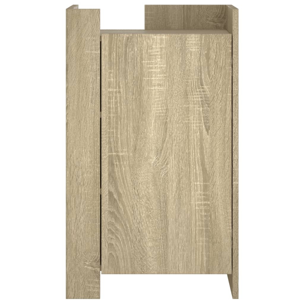 VidaXL Dressoir 45x35x75 cm bewerkt hout sonoma eikenkleurig